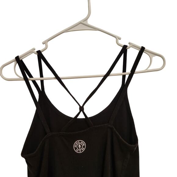 Gold's Gym Strappy Athletic Tank Top Scoop Neck Activewear Casual Black Small - Picture 3 of 4